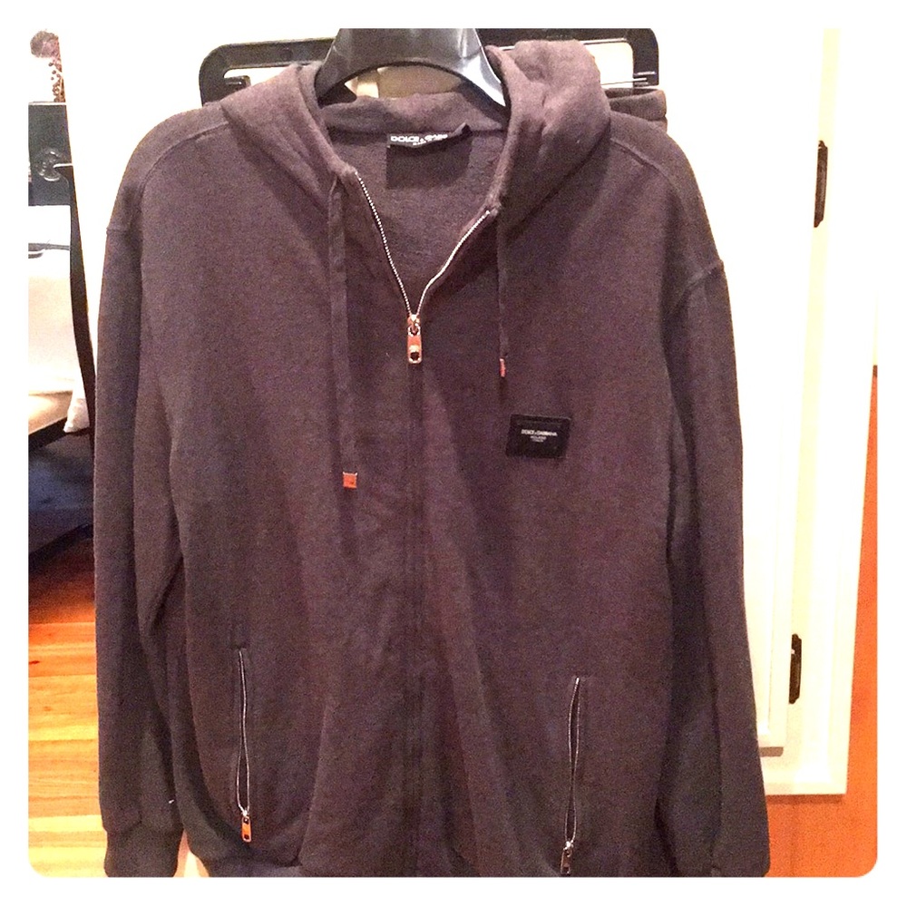Men’s Dolce and Gabbana hoodie and sweat pants.